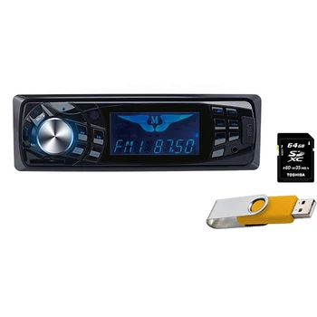Автомобильный аудиосистема 1 Din, стерео, FM, Вход Aux, приемник, Bluetooth, SD, USB, 12 В, Автомагнитола, MP3-плеер, Аксессуары для автомобилей в приборной панели.