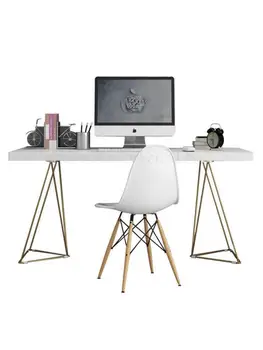 Стол из массива дерева в скандинавском стиле, компьютерный стол для спальни, простой стол, креативный домашний стол, письменный стол