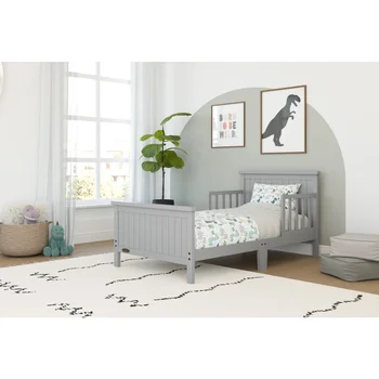 Односпальная кровать для малышей из дерева Graco Bailey, в комплекте ограждения, детские кровати Pebble